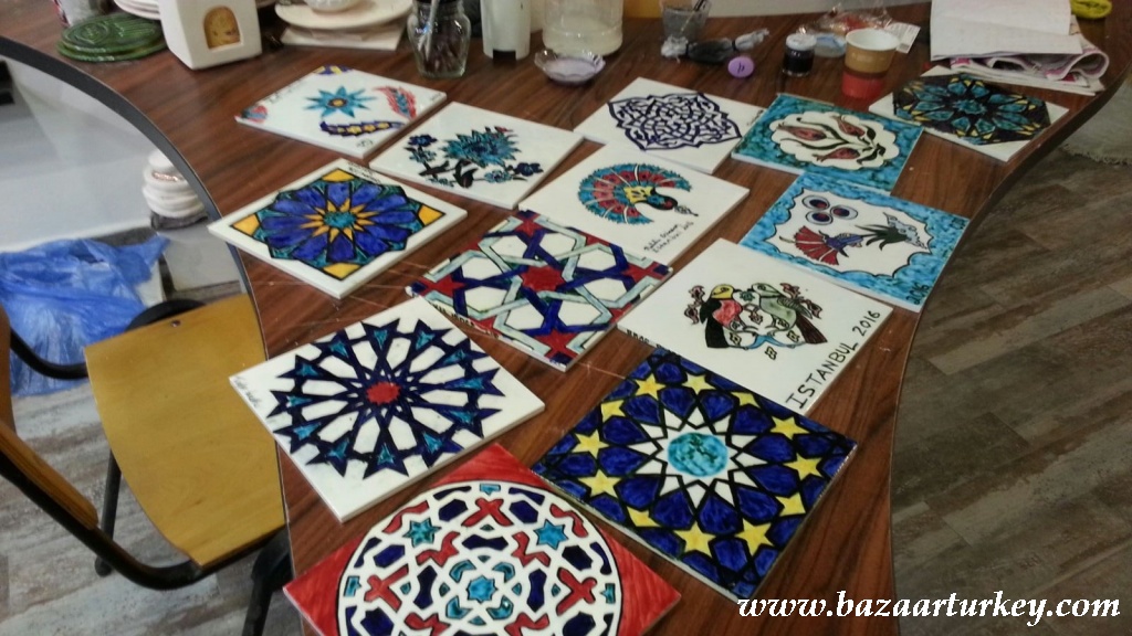 Turkish Tile Painting Lesson